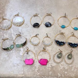 Rory Ashton assorted gemstone earrings